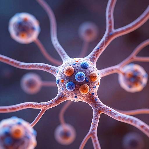 Microscopic View of Lymph Nodes