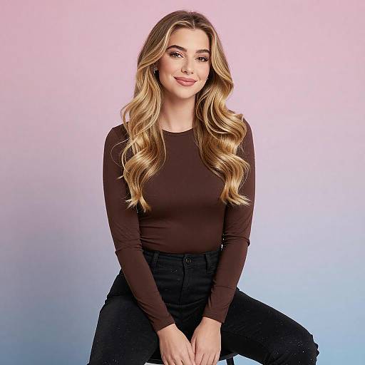 Portrait of Young Woman Sitting