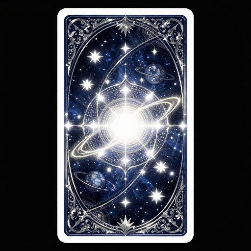 Celestial Tarot Card Back Design
