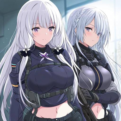 Illustration of Ak-15 (girls' frontline), girls' frontline in the style of Core (mayomayo)