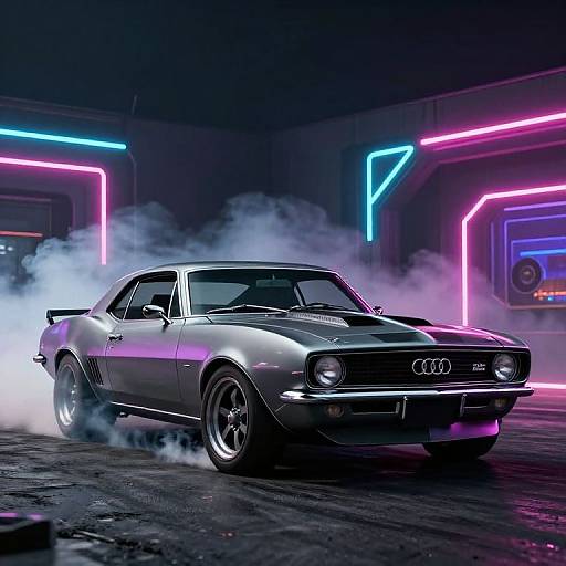 1969 Camaro Drift with Neon Phonk Vibes