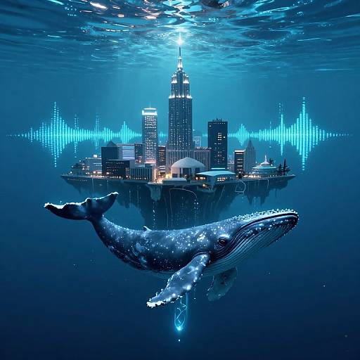 Upside-Down Underwater Floating City