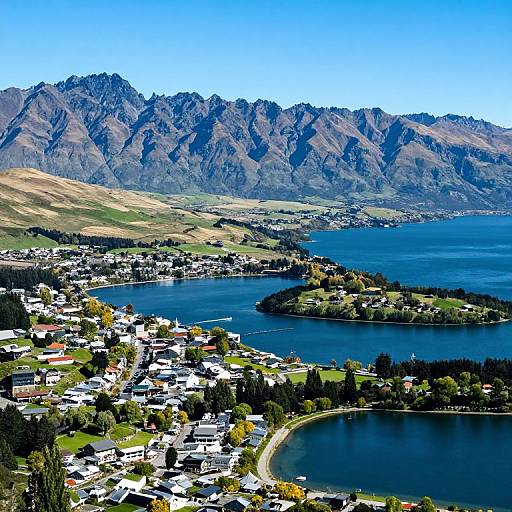Panoramic Lake Wakatipu Landscape