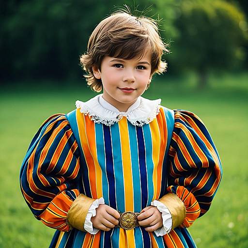 Boy in Renaissance Style Costume