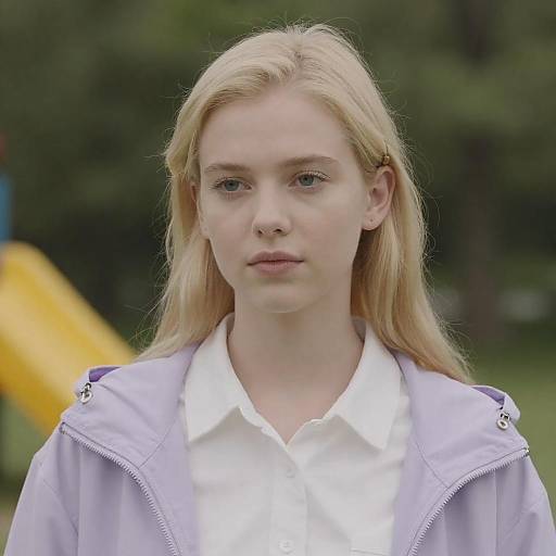 Blonde Woman in Soft Focus Portrait