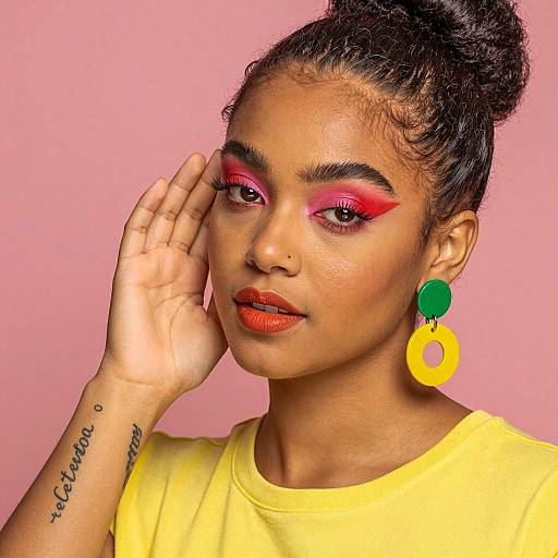 Vibrant Portrait of a Diverse Young Woman