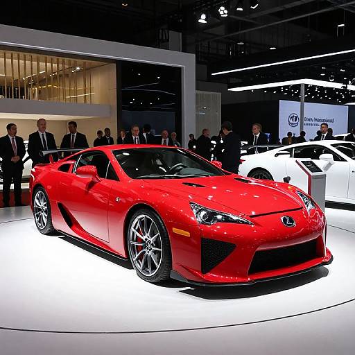 Red Lexus LFA at LA Auto Show