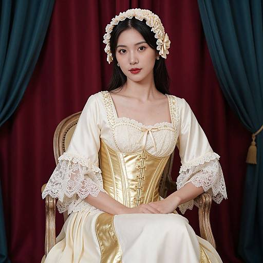 Elegant Vintage Woman Portrait