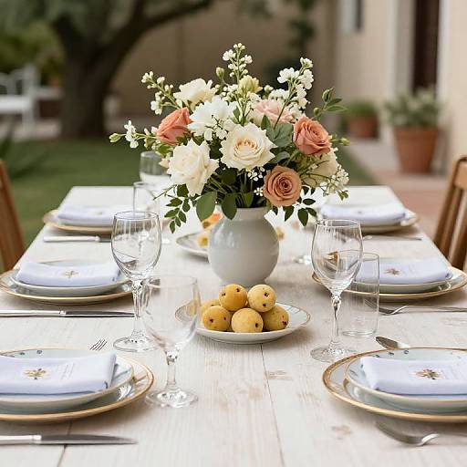 Italian Summer Party Table Decor