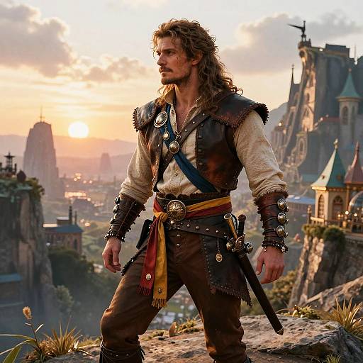 Charismatic Bard in Adventurous Attire