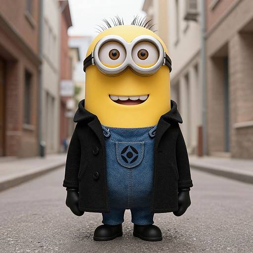 Gru in Narrow Street Scene