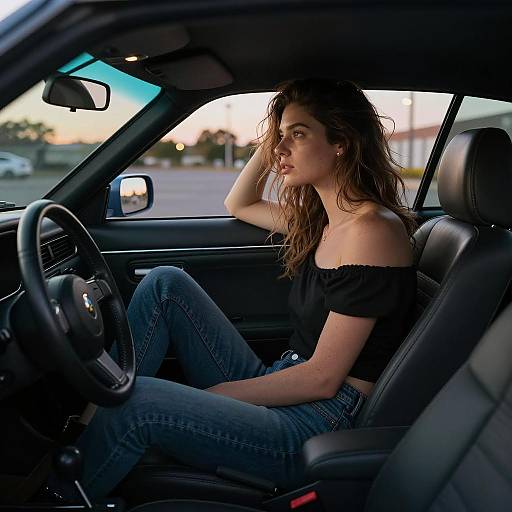 Cinematic Portrait of a Busty Woman