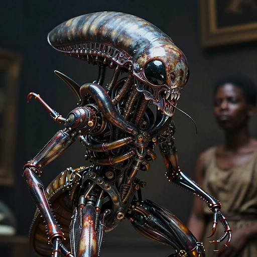 Surreal Insectoid Machine Portrait