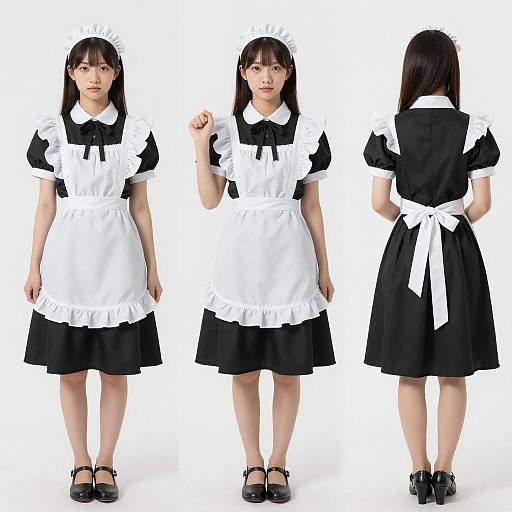 Full Body Maid Multiple Views