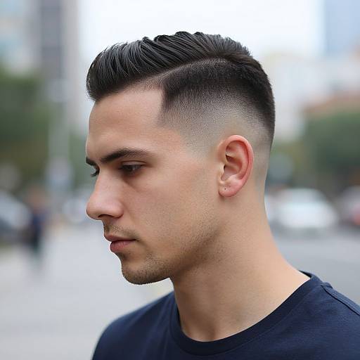 Stylish European Man with Low Fade