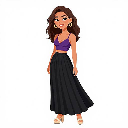 Bohemian Chic Smiling Woman Portrait