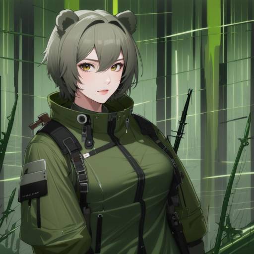 Illustration of Absinthe (arknights), arknights in the style of Cedar (cedar japonica)