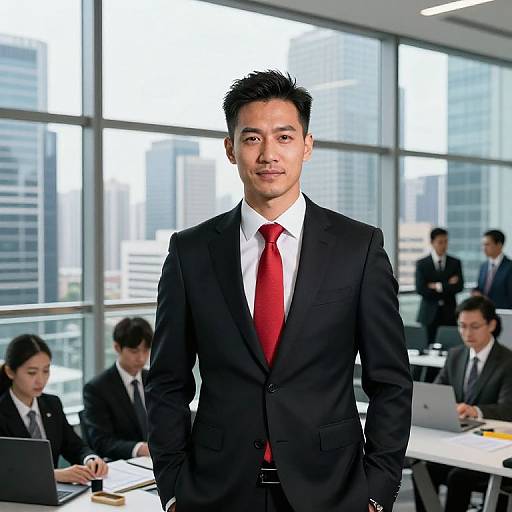 Bold Entrepreneur in Urban High-Rise