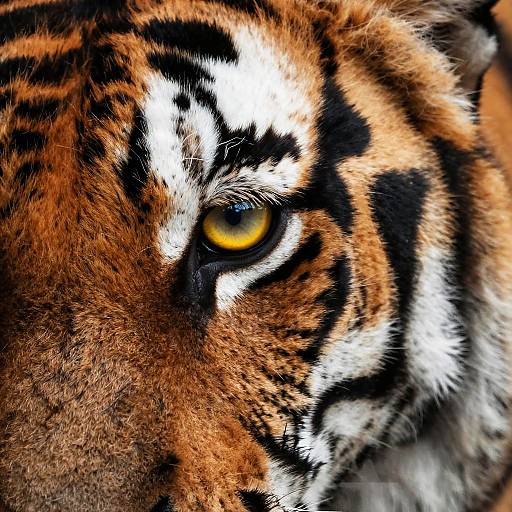 Close-Up of Intense Tiger Eye