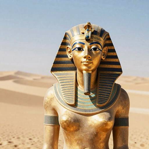 Digital Statue of Ancient Egyptian Woman