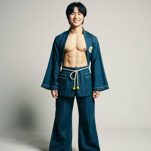 Stylish Male in Bell Bottom Costume