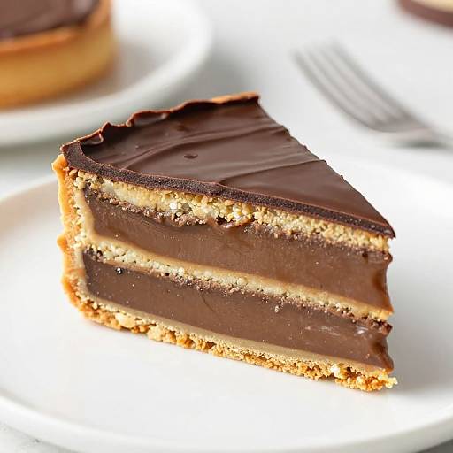 Three Layer Caramel Chocolate Tart
