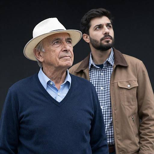 Captivating Outdoors Portrait of Two Men