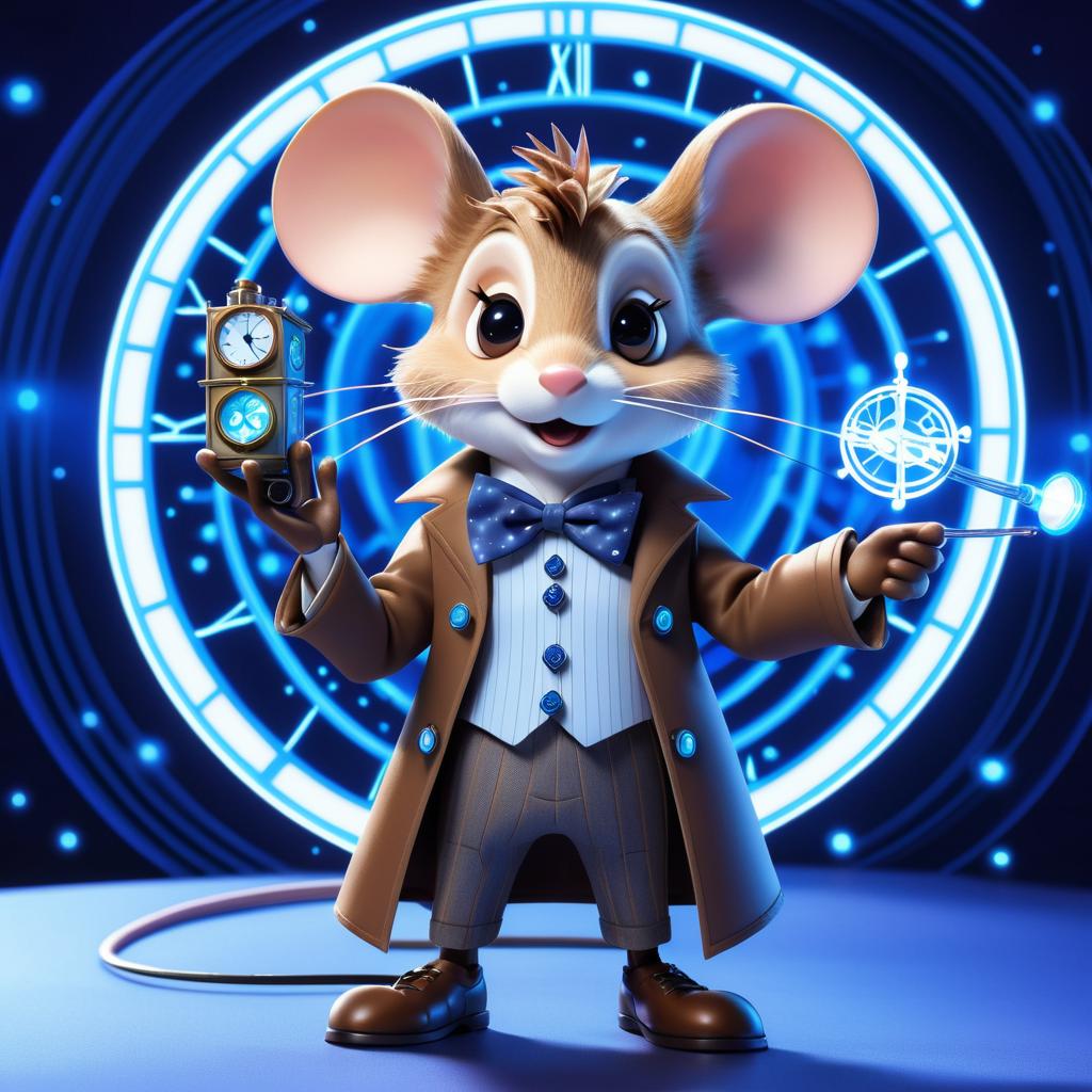 Whimsical Mouse Inspired by Doctor Who