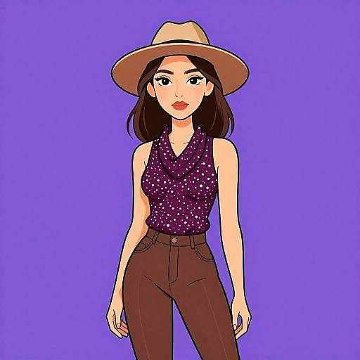 Elegant Woman in Casual Chic Outfit