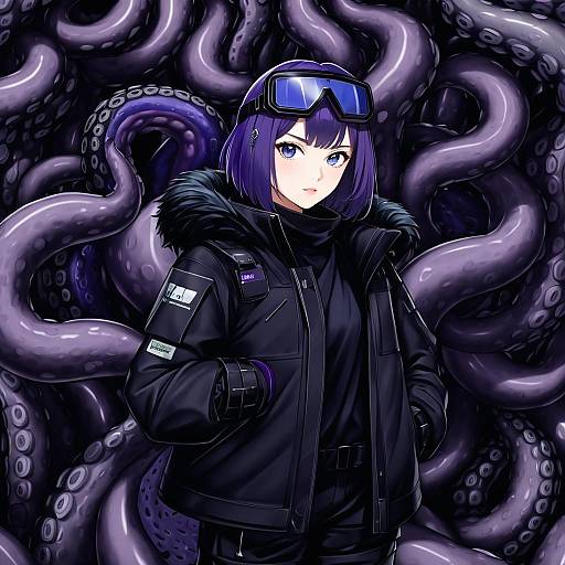 Illustration of Andreana (arknights), arknights in the style of Sekina