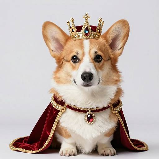 Regal Pembroke Welsh Corgi Portrait