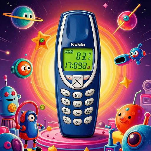 1980s Sci-Fi Cartoon Movie Poster