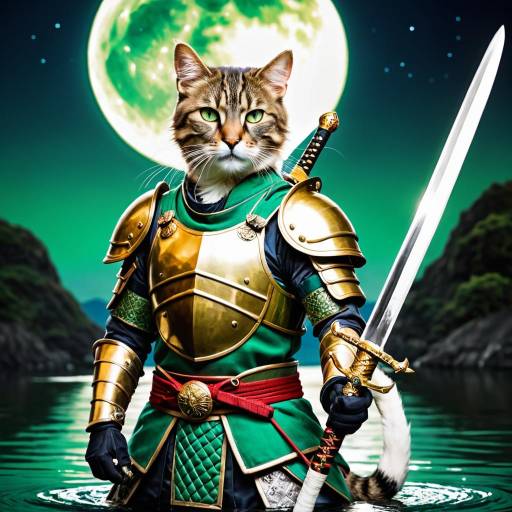 Warrior Cat in Golden Armor