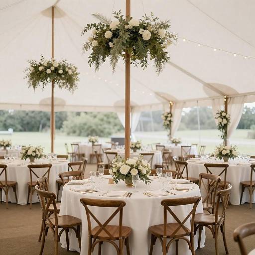 Charming Elegance: Outdoor Wedding Reception