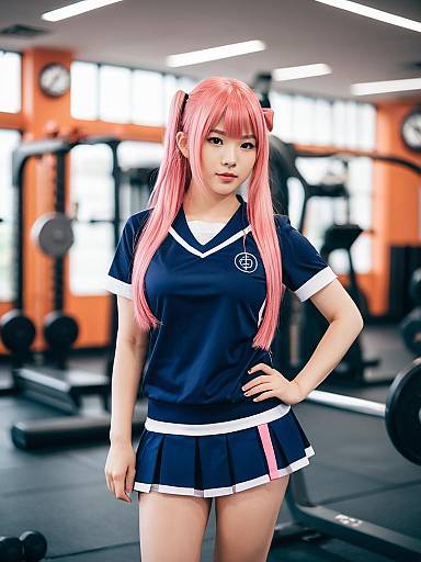 Lifestyle costume photo of Hakamada hinata. Cosplay clothes