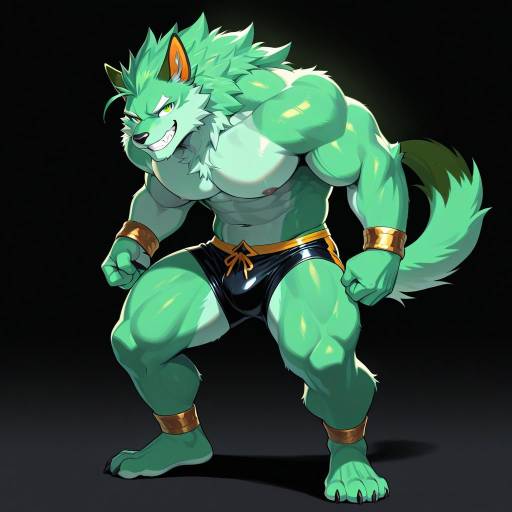Powerful Leonine Furry Male Portrait Powerful Leonine Furry Male Portrait