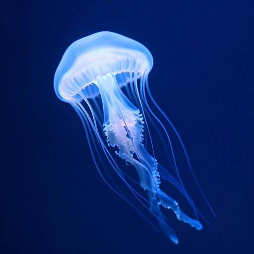 Ethereal Luminous Jellyfish Drift
