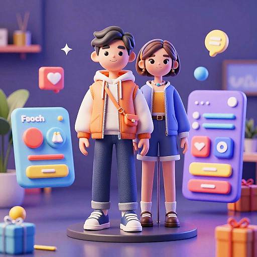 3D Avatar Creator with Futuristic UI