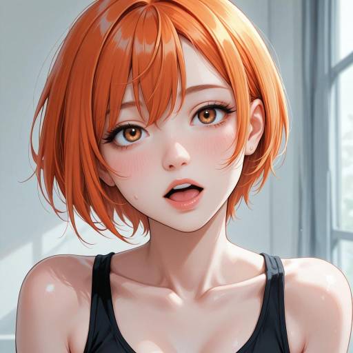 Adorable Hoshizora Rin with Blushing Smile