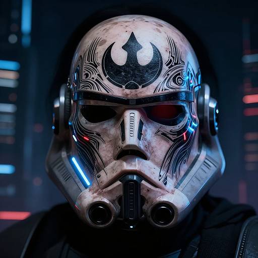 Cyberpunk Star Wars Warrior Tattoo