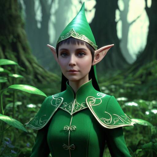 Mystical Elf in Enchanted Glade Mystical Elf in Enchanted Glade