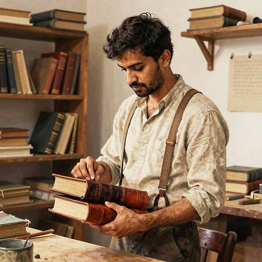 Devoted Bookbinder in Watercolor Workshop