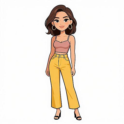 Smiling Woman in Stylish Streetwear