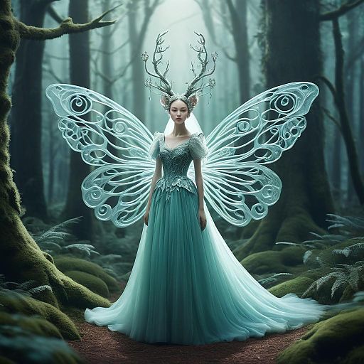 Whimsical Creature in Magical Forest