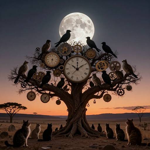 Surreal Tree of Time Guardians