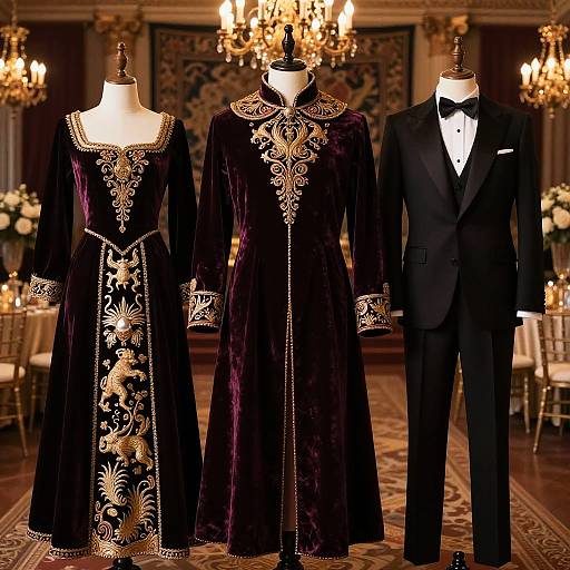 Fantasy DND Noble Ball Attire