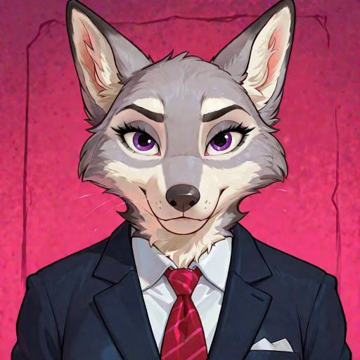 Enchanting Anthropomorphic Wolf in Style