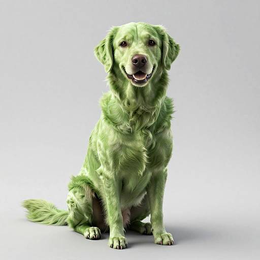 Relaxed Golden Retriever Portrait