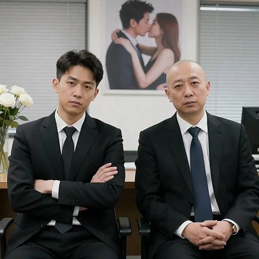 Businessmen in Office Setting Photograph