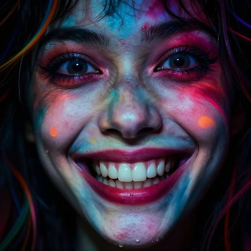 Psychotic Smile in Neon Chaos